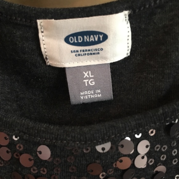 Old Navy Metallic Grey Tank Top Size XL. - Picture 3 of 4